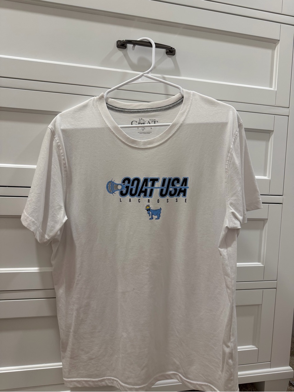 GOAT USA Lacrosse Short-Sleeve Tee in White